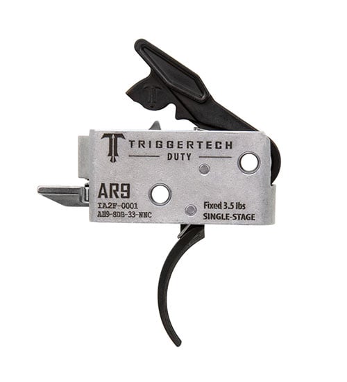 Le AR-9 Duty Trigger de TRIGGERTECH offre une fiabilité robuste et des performances optimales, avec un temps de prise plus long et un reset plus franc.